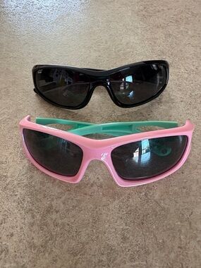 Kids Sunglasses - Pink & Black Frames